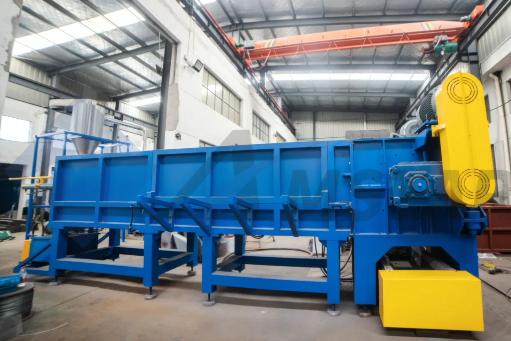 Pipe Shredder – long feed chamber and yellow drive guard